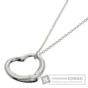 Tiffany Co Open Heart Necklace Silver